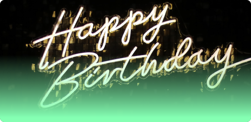 an image of a neon sign that reads happy birthday