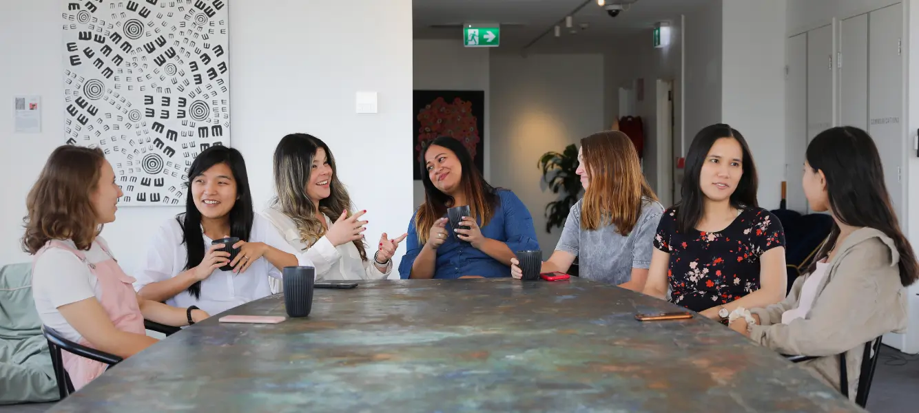 A group shot of Women in the Workplace